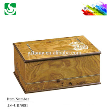 Vente en gros de petites urnes de bois solides JS-URN081